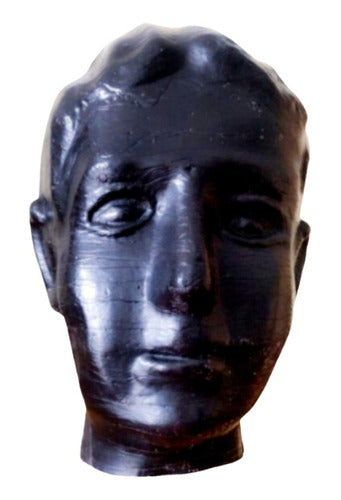 Cabeça De Cera Masculina Preta 17cm (1500)