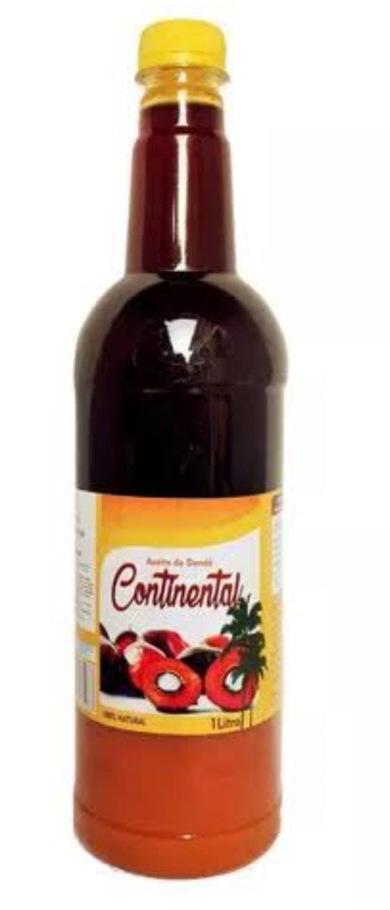 Azeite De Dendê Da Bahia 100% Puro Continental - 1 Litro (2300)