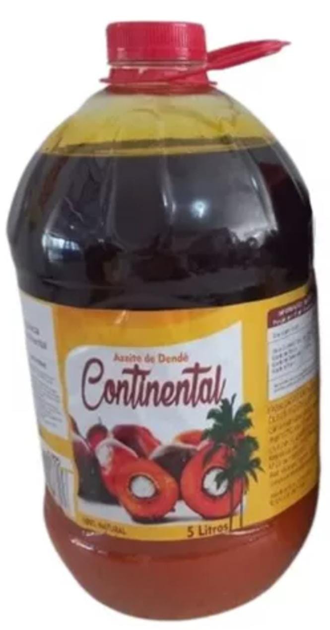 Azeite De Dendê Da Bahia 100% Puro Continental - 5Litro (1100)