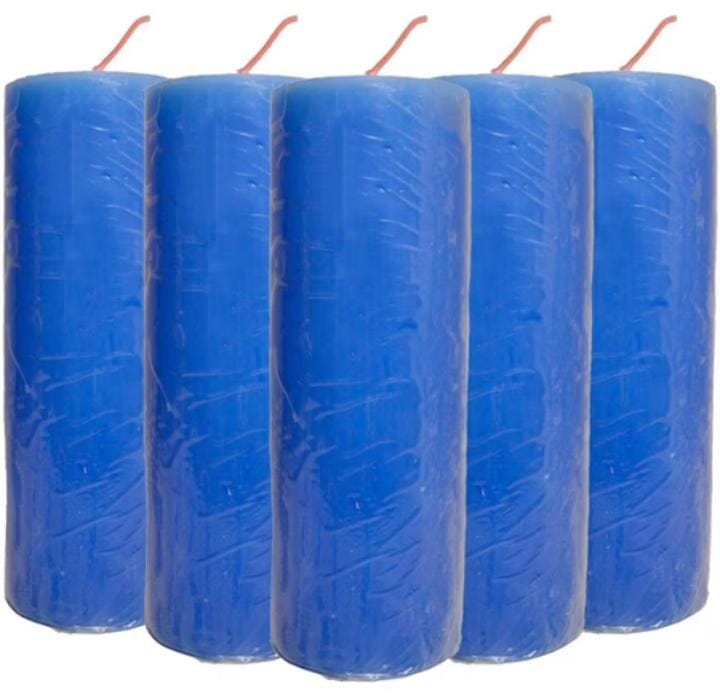 Pacote Velas 7 Dias Azul Claro C/10 270g (8000)