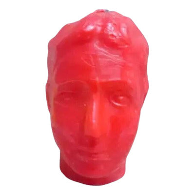 Cabeça De Cera Masculina Vermelha 17cm (1500)