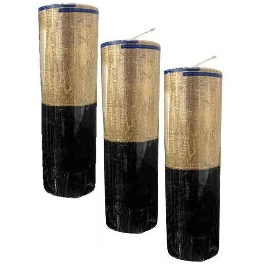 Vela Preta e Dourada un - 7 dias 270g (1500)