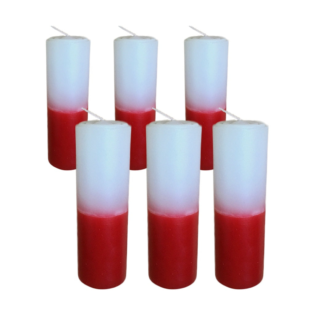 Pacote Vela 6 Dia Branca e Vermelha C/10 230g (5500)