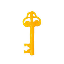 Vela Chave 17cm Amarela (7000)