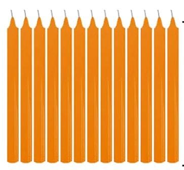 Pacote Vela Palito Laranja C/20 (1700)