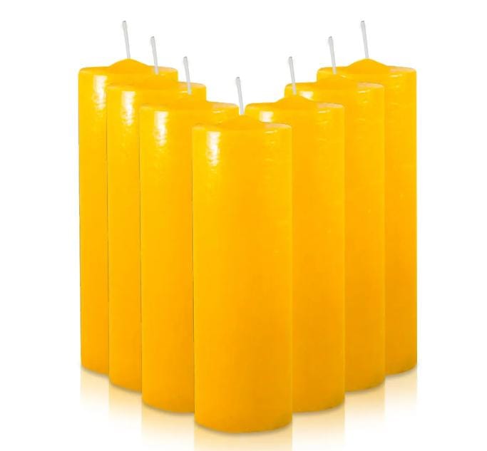 Pacote Velas 7 Dias Amarela C/10 270g (8000)