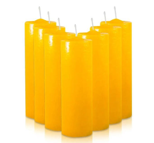 Pacote Velas 7 Dias Amarela C/10 270g (8000)