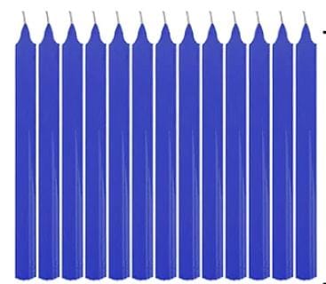 Pacote Vela Palito Azul Escuro C/20 (1700)
