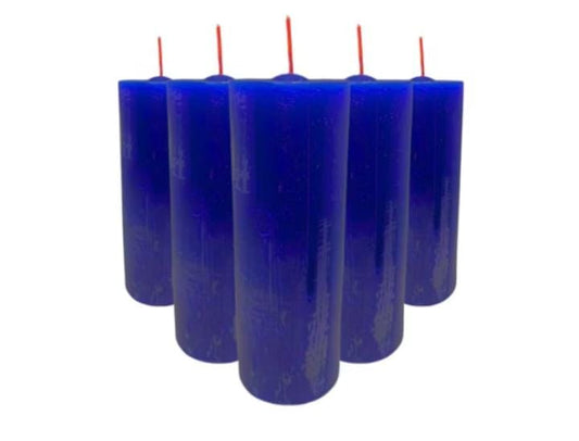 Pacote Velas 7 Dias Azul Escuro C/10 270g (8000)
