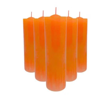 Pacote Vela 6 Dia Laranja C/10 230g (5500)
