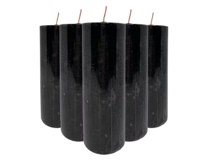 Pacote Velas 7 Dias Preta C/10 270g (8000)