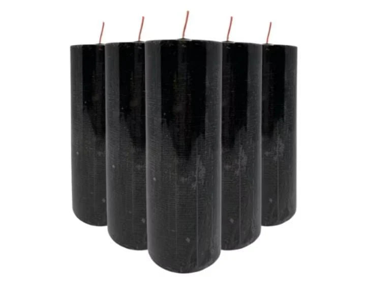 Pacote Vela 6 Dias Preto C/10 230g (5500)