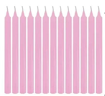 Pacote Vela Palito Rosa C/20 (1700)