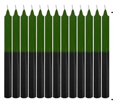 Vela Palito Verde e Preta Pacote C/20 (1700)