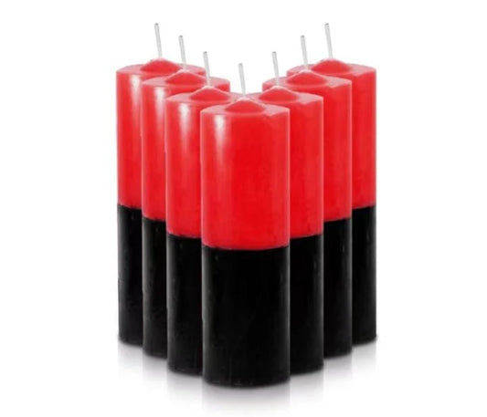 Pacote Vela 6 Dia Vermelha e Preta C/10 230g (5500)